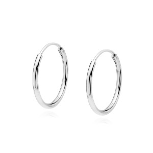 Cercei rotunzi argint Ø16 mm x 1,2 mm Creole DiAmanti KSZ1216ER-DIA (Argint 925‰ 0,7 g.)